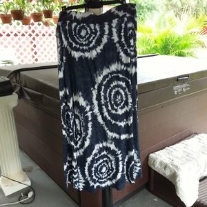 Tied dye long skirt
